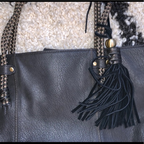 Steven by Steve Madden grey leather tote - Picture 5 of 11